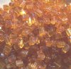 Transparent Iris AB Tile Beads